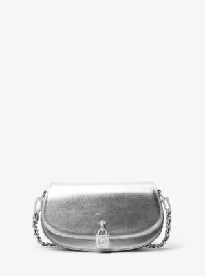 Mila Small Metallic Leather Shoulder Bag image number 0