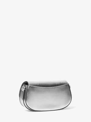 Mila Small Metallic Leather Shoulder Bag