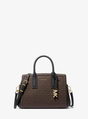 Laila Small Signature Logo Satchel image number 0