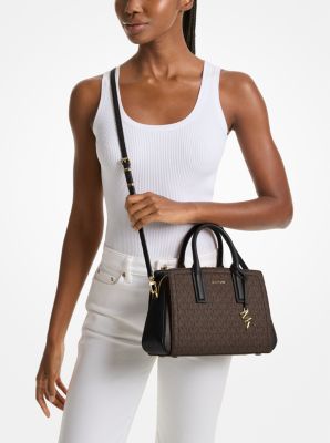 Laila Small Signature Logo Satchel image number 2