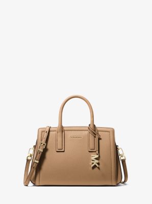 Laila Small Pebbled Leather Satchel