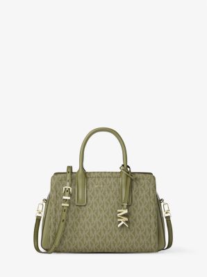 Henkeltasche Laila Small mit Signature-Logomuster image number 0