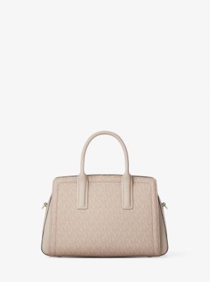 Laila Small Signature Logo Satchel in BALLET | Michael Kors