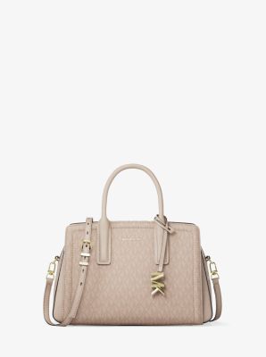 MK Henkeltasche Laila Small Mit Signature-Logomuster - Rosa