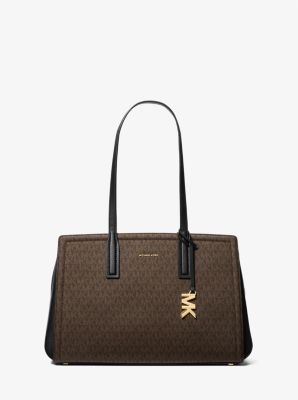 Laila Medium Signature Logo Tote Bag image number 0