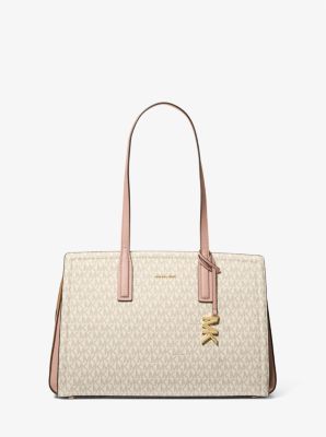 Laila Medium Signature Logo Tote Bag