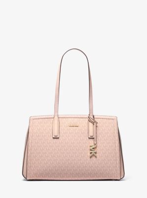 Laila Medium Signature Logo Tote Bag image number 0