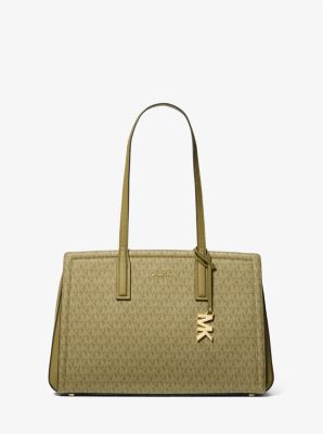 Laila Medium Signature Logo Tote Bag image number 0