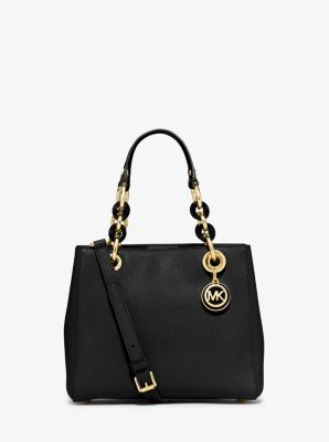 Michael kors cynthia shop small leather satchel