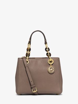 michael kors cynthia small leather satchel