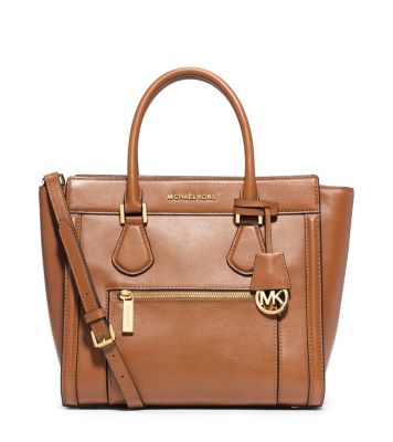 Colette Large Leather Satchel | Michael 