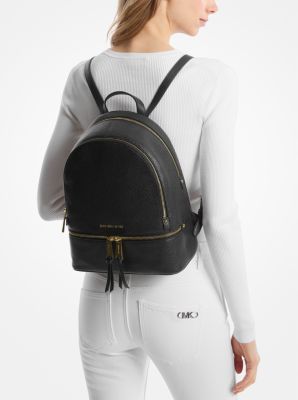 Rhea Medium Leather Backpack image number 3