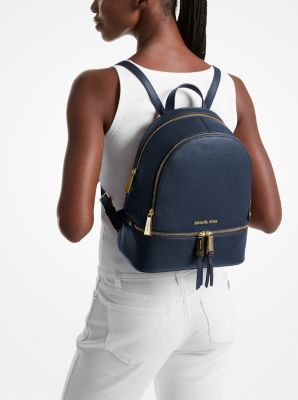 Rhea Medium Leather Backpack image number 3