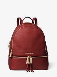 Rhea Medium Leather Backpack - BRANDY - 30S5GEZB1L
