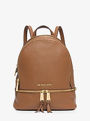 Rhea Medium Leather Backpack - ACORN - 30S5GEZB1L
