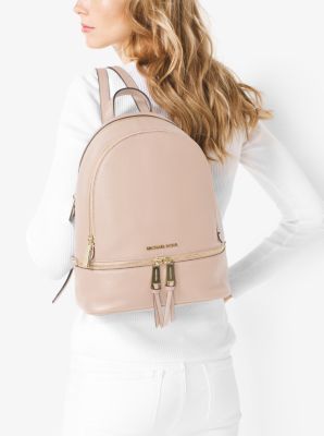 Rhea Medium Leather Backpack | Michael Kors