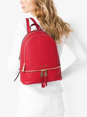 mk backpack red