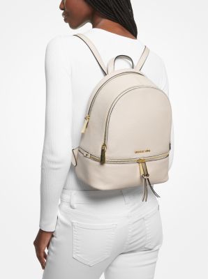 Rhea Medium Leather Backpack image number 3