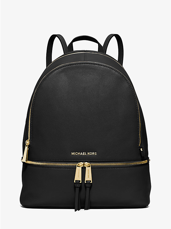 Rhea Large Leather Backpack image number 0