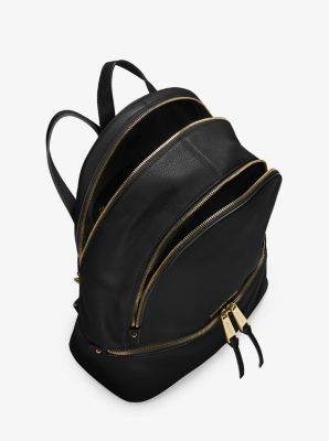 Rhea Large Leather Backpack image number 1