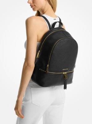 Rhea Large Leather Backpack image number 2