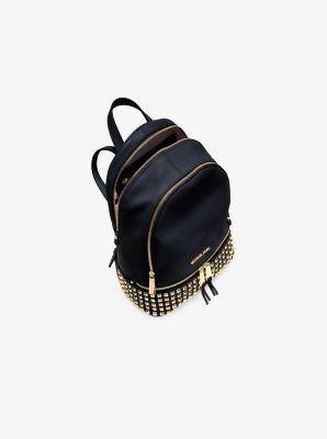 Rhea Medium Studded Pebbled Leather Backpack