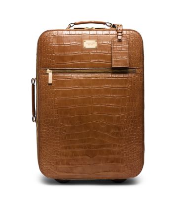 Jet Set Embossed-Leather Suitcase