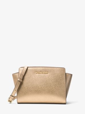 selma medium metallic leather crossbody