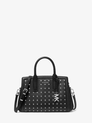 Laila Small Studded Leather Satchel image number 0