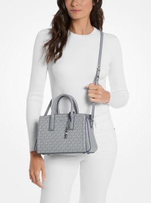 Laila Small Signature Logo Satchel image number 3