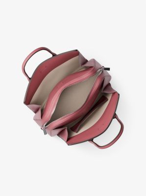 Laila Medium Leather Satchel in ROSEWOOD | Michael Kors