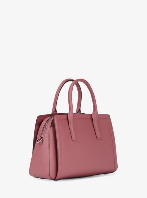 Laila Medium Leather Satchel in ROSEWOOD | Michael Kors