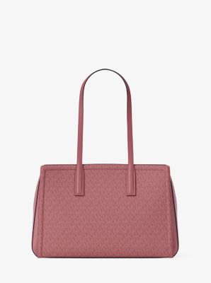 Laila Medium Signature Logo Tote Bag