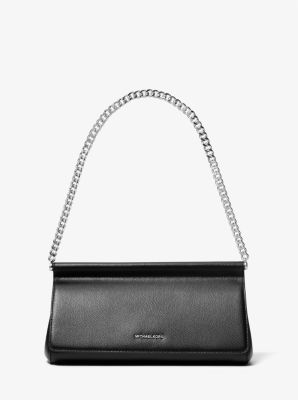 Pochette Carmine de taille moyenne en cuir
