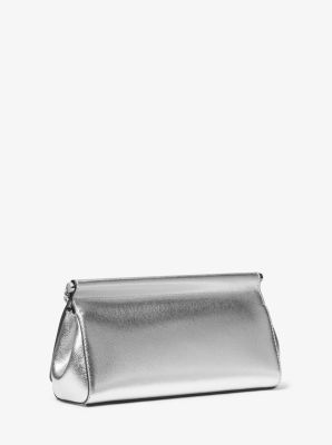 Carmine Medium Metallic Pebbled Leather Pochette image number 2