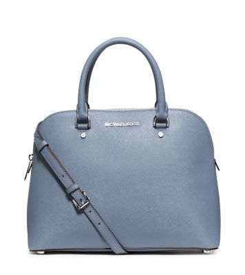 Cindy Large Saffiano Leather Satchel 