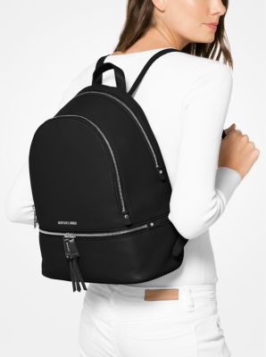 Michael Michael Kors Rhea Medium Logo Leather Backpack