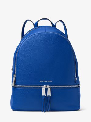 rhea large leather backpack michael kors
