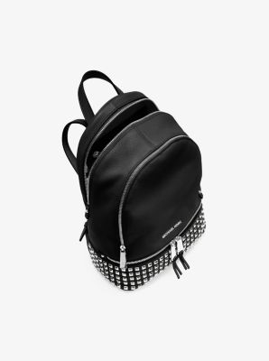 rhea studded leather backpack