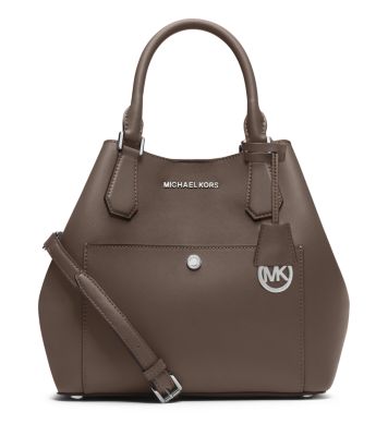 Michael Kors Cinder Leather Greenwich Large Bucket Bag