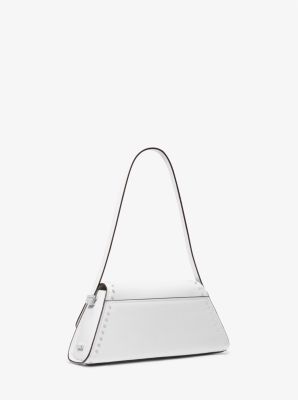 Schultertasche Ludlow Medium aus Leder mit Nieten