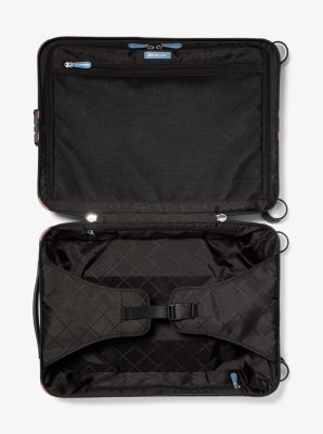 Striped Signature Logo Suitcase