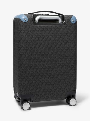 Striped Signature Logo Suitcase
