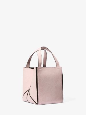 Lunar New Year Jordi Small Denim-Printed Leather Tote Bag image number 2