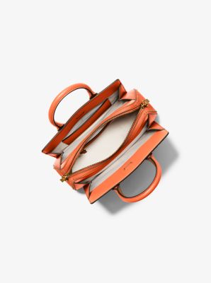 Laila Small Studded Leather Satchel in MIMOSA | Michael Kors