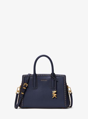 Laila Small Studded Leather Satchel