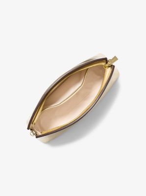 Athena Small Metallic Leather Convertible Clutch