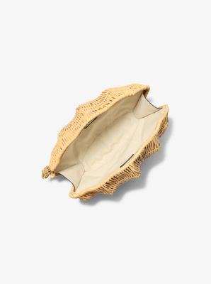 Clutch Shelly in rattan in NATURALE | Michael Kors