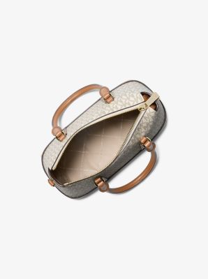 Borsa a mano Andie piccola con stampa logo in VANIGLIA/GHIANDA | Michael Kors