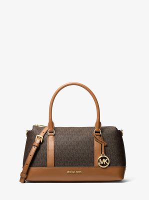 MK Henkeltasche Andie Medium Mit Signature-Logomuster - Braun